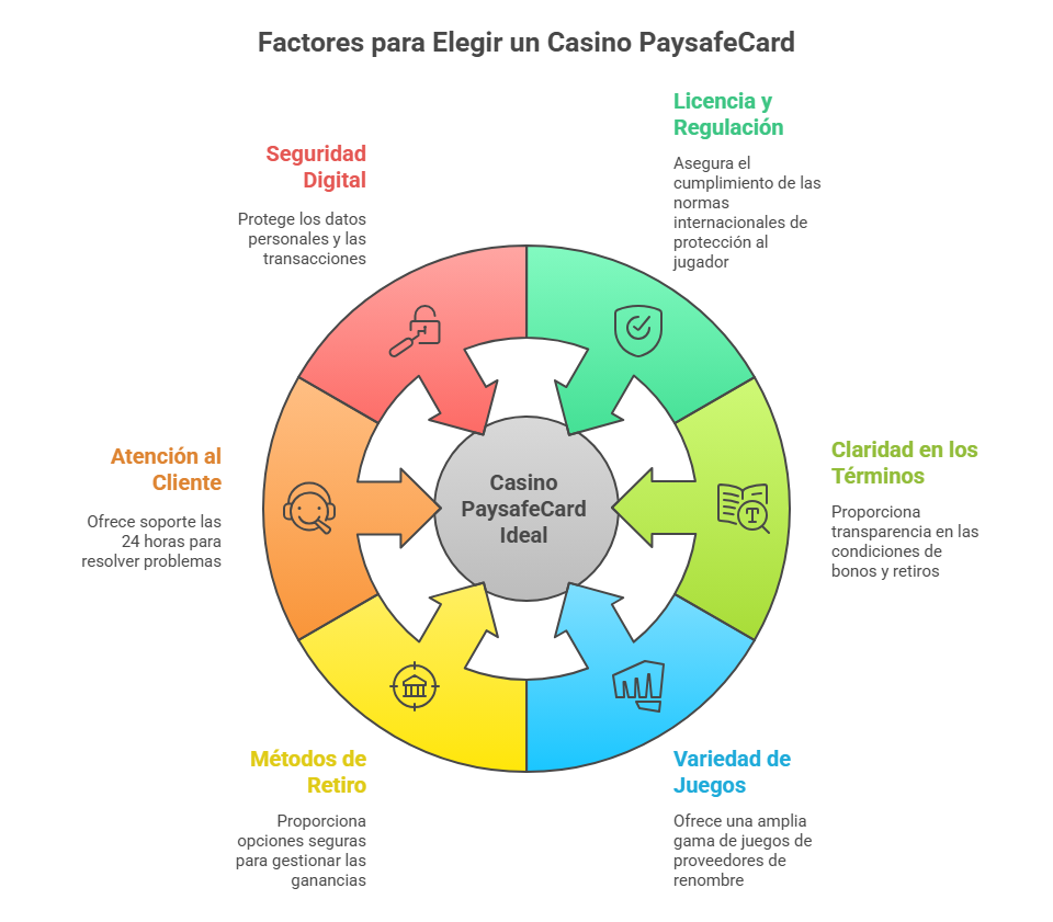 Factores para Elegir un Casino PaysafeCard